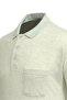 Men's Polo Collar Short Sleeve Green T-Shirt - 5303 Bat - 5