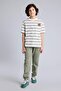 Striped T-Shirt Sweatpants 2-Piece Set Boys H0248A826Sm