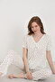 Jacquard Viscose Tie-Dye Women's Pajama Set - 3