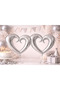 Set of 2 Silver Heart Foil Balloons (40” / 100 cm) – Large Size Party & Birthday Decoration