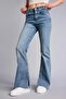 Flare Fit Mid Waist Spanish Flare Jean Pants H1657Ax26Sm - 3