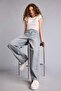 100% Cotton Baggy Fit High-Waist Long Washed Jeans H1642AX26SM