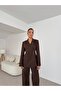 Four Button Women's Jacket and Pants Suit
