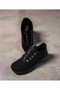 Unisex Black Laceless Orthopedic Comfortable Sole Walking Daily Sneaker Sports Shoes - 4