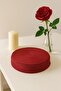 Burgundy Red Jute Supla Set of 6 American Service - Luxury American Service - 2