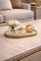 Decorative Oval Tray Antique Gold 25 cm Handmade Elegant Bathroom & Jewelry Organizer Presentation Tray - 2