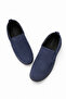 Heritage Navy Blue Genuine Nubuck Leather Men's Casual Shoes - 3