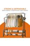 Garment Rack with Wheels, Double Rod Clothing Rack - 4