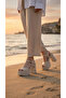 High Platform Wedge Heel Skin Buckle Summer Women's Wedge Sole Sandals Shoes - 6