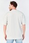 Men Crew Neck Short Sleeve Textured T-Shirt, Grey - 2