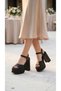 High Platform Wedge Heel Skin Buckle Summer Women's Wedge Sole Sandals Shoes - 7