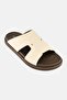 Men Slip On Arabic Sandals, Beige
