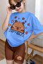 Capybara Printed Unisex Children's T-Shirt 4Gh3