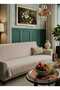 Luxe Welsoft Three-Seater Sofa Cover - Soft Textured Non-Slip Sponge Sofa Wrap (170X210 cm) - 2