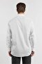 White Long Sleeve Hard Collar Self-Patterned 100% Cotton Comfort Fit Shirt 1004255203 - 4