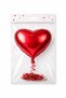 Set of 3 Silver Heart Foil Balloons (18 Inches / 45 cm) - 2