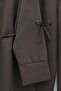 Imported Crepe Trouser Suit with Bow Detail on the Sleeves -K. Coffee - 6