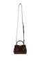 Women's Faux Leather Brown Handbag - 4