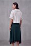Lace Detailed Skirt with Zipper at the Waist - 4