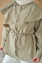 Women's Cape-Look Shirt in Mold Green - 8