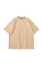 I Want Coffee Printed Oversized Unisex Beige Tshirt - 2