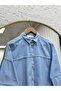 Sumru Robası and Kolu Tasseled Shirt-Kt5595 Blue - 4
