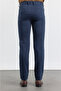 Navy Blue Side Pocket Casual Comfort Fit Cotton Chino Trousers 1003255169 - 4