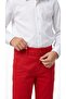 23 April 19 May Red School Pants/ Show Pants/ Men's Gabardine School Pants Slim-Fit - 5
