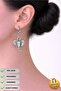 Steel Special Design Dangle Gift Elephant Couple Earrings, Does Not Tarnish or Fade - 3