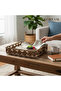 Handmade decorative bohemian wicker rectangular tray - 4