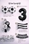 Black and White Football Themed 3Rd Birthday Balloon Set - 2