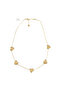 Steel Heart Pendant Chain Gold 40+5 cm - 2
