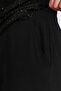 30140 Black Comfortable Cut Pants with Elastic Waist and Tube Legs, Ankle Length - 4