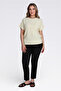 11035 Yellow Crew Neck Low Sleeve Relaxed Fit Knitwear - 2