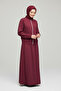 Women's Dress Wide Strap Jacket with Front Zipper and Elasticated Sleeves and Waist, Two-Piece Dress Set - 3