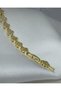 Pavé Stone and Clover Steel Bracelet with Extension - Golden Pavé Clover Tennis - 3
