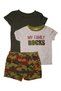 - Printed Baby Body Suit Set of 3 Piece, 03M to 12M