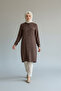 Women's Long Shirt with Metal Button Front Pocket Detail