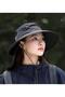Unisex Outdoor Wide Brim Hat Uv Protection Upf50+ Sun Hat with Neck Protection for Camping Fishing Trekking Black - 5