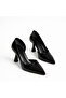 Women's Black Patent Leather Stiletto Thin Heeled Pointed Toe Stylish Classic Shoes