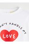 Alita City Lcw Kids White Stitch Printed Girls' T-Shirt with a Difference - 3