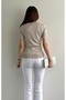 Lace Detail Short Sleeve Viscose Knitwear - 5