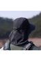 Unisex Outdoor Wide Brim Hat Uv Protection Upf50+ Sun Hat with Neck Protection for Camping Fishing Trekking Black - 7