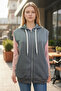 Khaki Unisex Hooded Seasonal Khaki Cuffed Vest