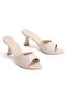 Women's Stylish Thick Heeled Single Strap Slippers - 3