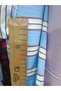 150 cm Organic Cotton Fabric Suitable for Making Blue and White Striped Shirt Dress Tunic Pants - 2