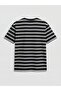 Crew Neck Striped Combed Cotton Men's T-Shirt - 6