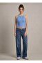 Women's Knitwear Knitted Halter Neck Crop Blouse - 2
