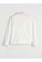 Nevavm Contrast Shirt Collar Striped Women's Sweatshirt - 5
