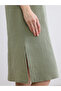Esvab • Modern & Distinctive Devrik Roba Collar Slit Dress - 4